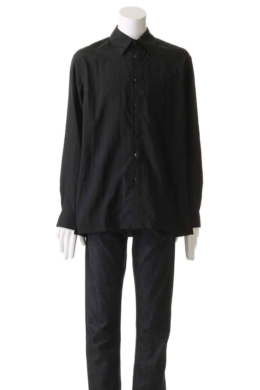 【ミディウミソリッド/MIDIUMISOLID / MEN】の【MEN】fly front nylon SH シャツ 人気、トレンドファッション・服の通販 founy(ファニー) 　ファッション　Fashion　メンズファッション　Fashion for Men　シンプル　Simple, Minimal　スリーブ　Sleeve, Long Sleeve / Short Sleeve　ロング　Long, Long-Length　長袖　Long Sleeve, Full Sleeve　other-2|ID: prp329100004494707 ipo3291000000032835486
