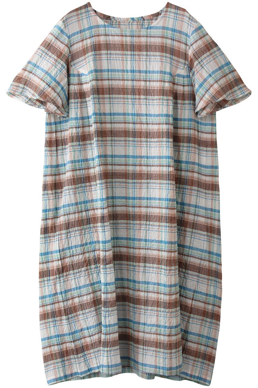 【キッドブルー/KID BLUE】の25シャーリングチェックナイティ 人気、トレンドファッション・服の通販 founy(ファニー) 　ファッション　Fashion　レディースファッション　Fashion for Women　シャーリング　Shirring, Ruched　スリーブ　Sleeve, Long Sleeve / Short Sleeve　チェック　Check, Plaid, Tartan　パジャマ　Pajamas, Sleepwear　フェミニン　Feminine, Girly　フレア　Flare, Flared　人気　Popular, Best Seller　再入荷　Restock / Back in Stock　 other-1|ID: prp329100004494710 ipo3291000000032833627
