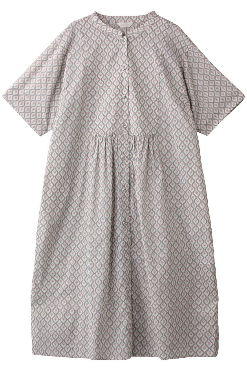 【キッドブルー/KID BLUE】の25LIBERTYプリントワンピース インテリア・キッズ・メンズ・レディースファッション・服の通販 founy(ファニー) 　ファッション　Fashion　レディースファッション　Fashion for Women　ワンピース　Dresses　ギャザー　Gathered, Ruffled　シアー　Sheer, See-Through　パジャマ　Pajamas, Sleepwear　プリント　Print, Printed Pattern　アイボリー|ID: prp329100004494712 ipo3291000000032833643