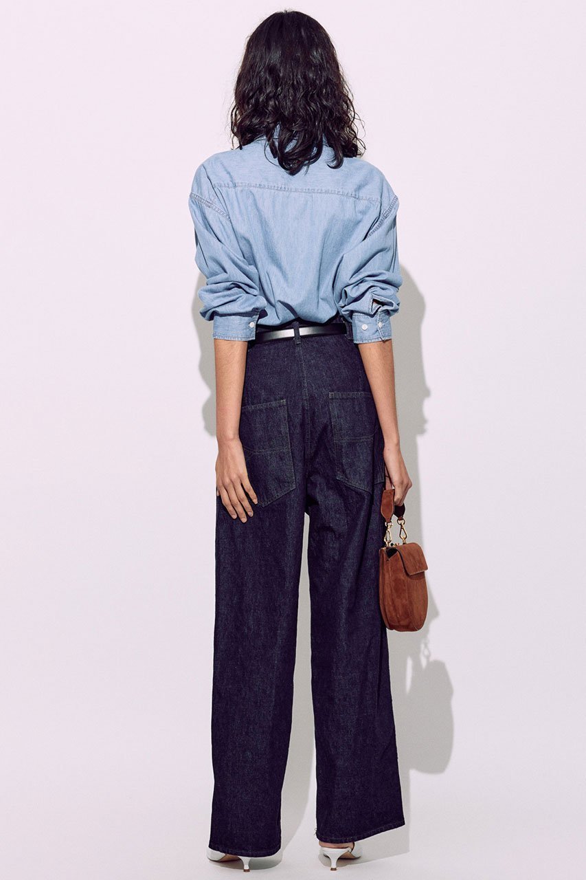 【ブリル/BRILL】のダンガリーシャツ 人気、トレンドファッション・服の通販 founy(ファニー) 　ファッション　Fashion　レディースファッション　Fashion for Women　トップス・カットソー　Cut & Sew Tops　シャツ・ブラウス・オフィスカジュアル　Elegant Blouses & Button-Ups　スリーブ　Sleeve, Long Sleeve / Short Sleeve　デニム　Denim, Jeans Material　フロント　Front, Front Design　ボトム　Bottoms, Lower Wear　ロング　Long, Long-Length　ヴィンテージ　Vintage Style　other-6|ID: prp329100004494724 ipo3291000000035969439