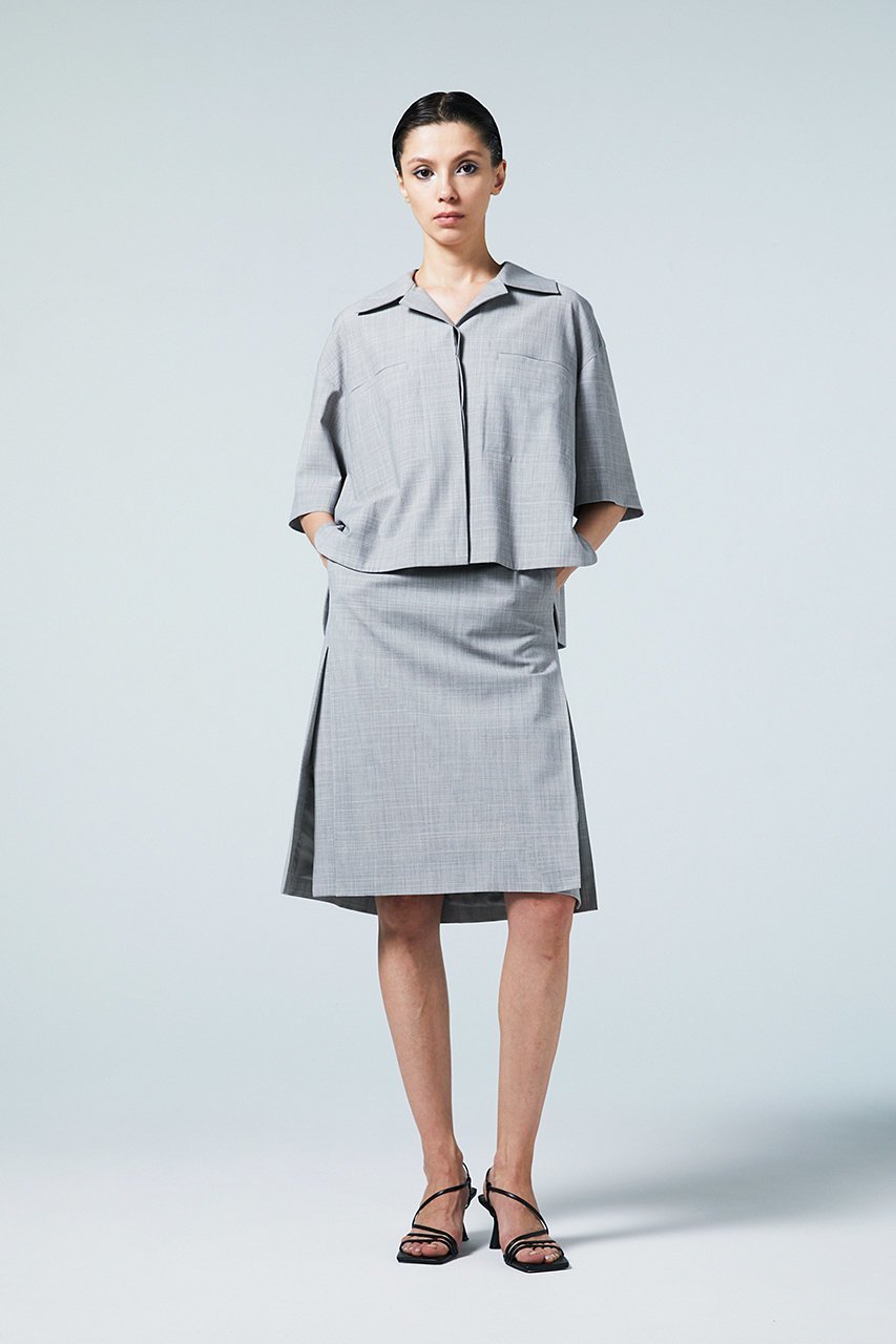 【オーヴィル/EAUVIRE】のサイドプリーツスカート 人気、トレンドファッション・服の通販 founy(ファニー) 　ファッション　Fashion　レディースファッション　Fashion for Women　スカート　Skirts　プリーツスカート / 上品フェミニンスタイル　Pleated Skirts　ストレッチ　Stretch, Stretchy Fabric　ストレート　Straight, Straight Cut　バランス　Balance, Style Balance　プリーツ　Pleats, Pleated　other-8|ID: prp329100004496029 ipo3291000000032813424