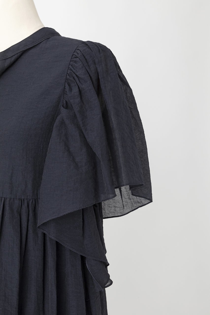 【オーヴィル/EAUVIRE】のデザインスリーブドレス 人気、トレンドファッション・服の通販 founy(ファニー) 　ファッション　Fashion　レディースファッション　Fashion for Women　ワンピース　Dresses　フォーマル・パーティードレス・結婚式用ドレス　Elegant & Casual Dresses　チュニック　Tunic Tops & Dresses　サマー　Summer, Summer Style　シルク　Silk, 100% Silk　スリーブ　Sleeve, Long Sleeve / Short Sleeve　チュニック　Tunic, Long Top　ドレス　Dress, One-Piece　バタフライ　Butterfly, Butterfly Motif　夏　Summer　other-5|ID: prp329100004496041 ipo3291000000032809061