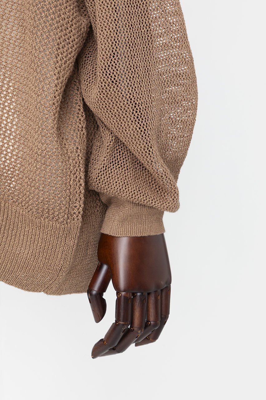 【オーヴィル/EAUVIRE】のワイドカーディガン 人気、トレンドファッション・服の通販 founy(ファニー) 　ファッション　Fashion　レディースファッション　Fashion for Women　トップス・カットソー　Cut & Sew Tops　カーディガン・羽織り　Layered Style Cardigans　シャツ・ブラウス・オフィスカジュアル　Elegant Blouses & Button-Ups　ロングTシャツ・Tシャツ　Longline T-Shirts & Tees　カットソー・ベーシックTシャツ　Cut-and-Sewn Tops / Stretch Tees & Basics　カーディガン　Cardigan, Knitwear　フィット　Fit, Slim Fit　ミックス　Mix, Mixed Style　メッシュ　Mesh, Net Fabric　リネン　Linen, Linen Fabric　ワイド　Wide, Wide Fit　other-5|ID: prp329100004496044 ipo3291000000031711279