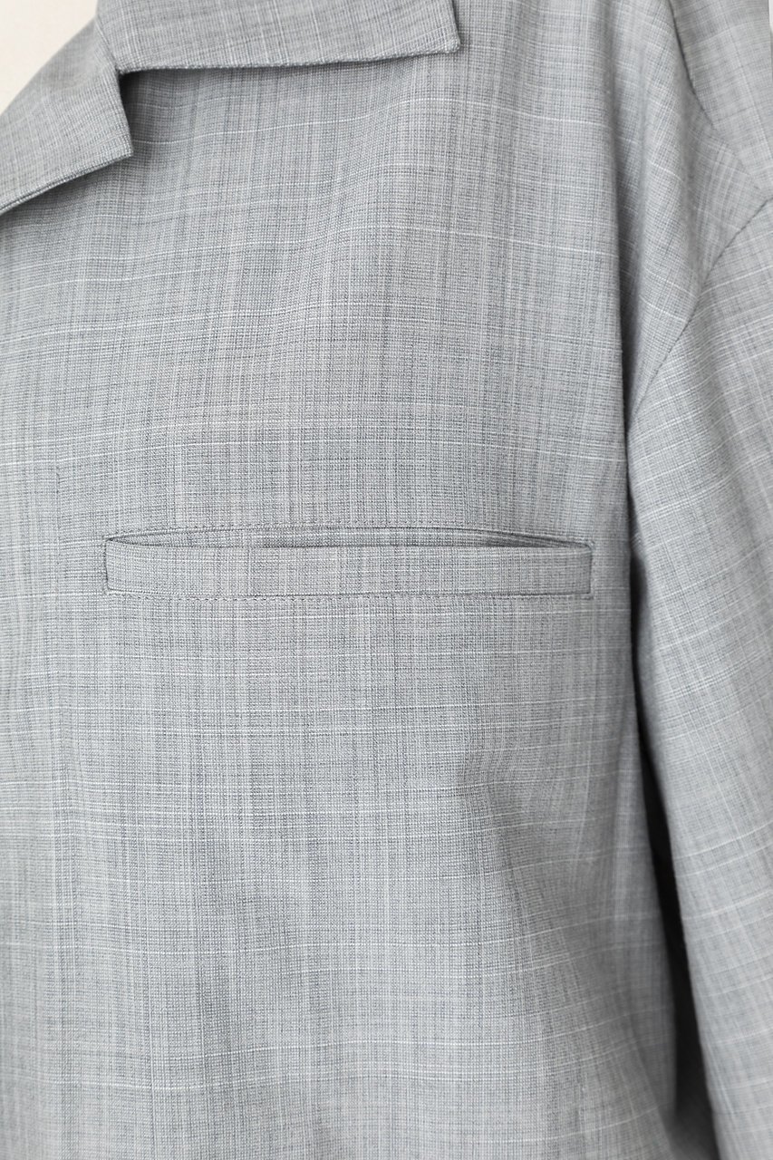 【オーヴィル/EAUVIRE】のボクシーシルエットシャツ 人気、トレンドファッション・服の通販 founy(ファニー) 　ファッション　Fashion　レディースファッション　Fashion for Women　トップス・カットソー　Cut & Sew Tops　シャツ・ブラウス・オフィスカジュアル　Elegant Blouses & Button-Ups　ショート　Short, Short Length　ストレッチ　Stretch, Stretchy Fabric　スリーブ　Sleeve, Long Sleeve / Short Sleeve　バランス　Balance, Style Balance　羽織　Haori, Light Jacket　other-7|ID: prp329100004496048 ipo3291000000032909753