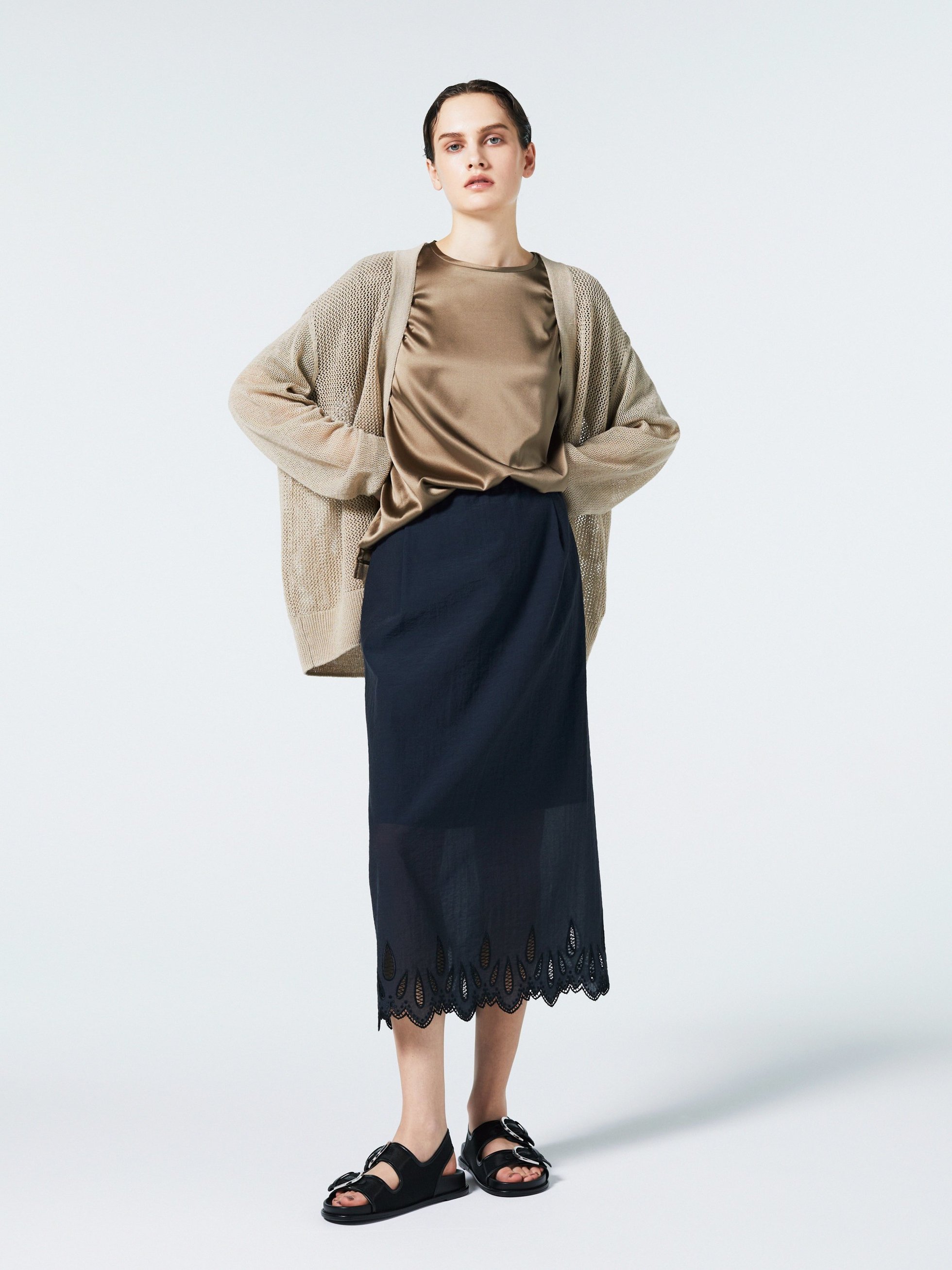 【オーヴィル/EAUVIRE】のストレートスカート 人気、トレンドファッション・服の通販 founy(ファニー) 　ファッション　Fashion　レディースファッション　Fashion for Women　スカート　Skirts　シルク　Silk, 100% Silk　ストレート　Straight, Straight Cut　タイトスカート　Pencil Skirt, Tight Skirt　other-8|ID: prp329100004496052 ipo3291000000032846494