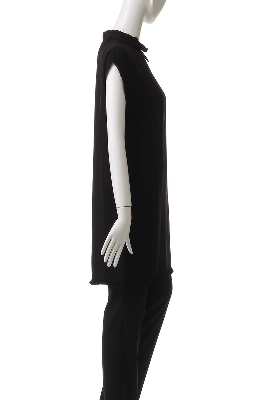 【ヌメロ ヴェントゥーノ/N°21】のノースリーブブラウス 人気、トレンドファッション・服の通販 founy(ファニー) 　ファッション　Fashion　レディースファッション　Fashion for Women　トップス・カットソー　Cut & Sew Tops　キャミソール&ノースリーブ　Camisoles & Sleeveless Tops　シャツ・ブラウス・オフィスカジュアル　Elegant Blouses & Button-Ups　なめらか　Smooth, Silky Texture　スタイリッシュ　Stylish, Fashionable　ノースリーブ　Sleeveless, No-Sleeve　フェミニン　Feminine, Girly　フリル　Frill, Ruffle　エレガント 上品　Elegant　other-3|ID: prp329100004496056 ipo3291000000034955180