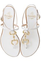 【イル サンダロ オブ カプリ/il Sandalo of Capri】のビット付きアンクルストラップトングサンダル ホワイト|ID:prp329100004496069
