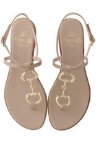 【イル サンダロ オブ カプリ/il Sandalo of Capri】のビット付きアンクルストラップトングサンダル トープ|ID:prp329100004496069