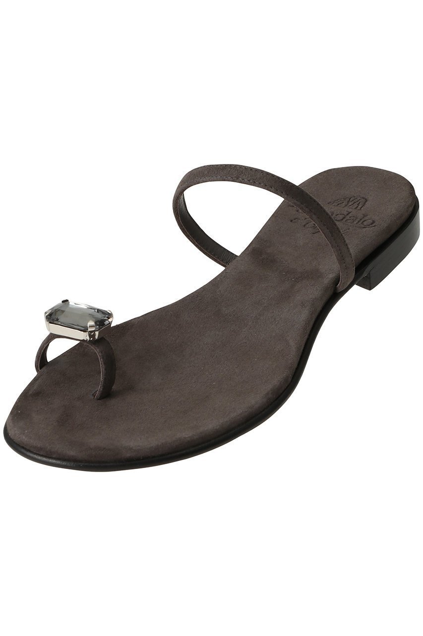 【イル サンダロ オブ カプリ/il Sandalo of Capri】のスエードジュエルトゥリングサンダル 人気、トレンドファッション・服の通販 founy(ファニー) 　ファッション　Fashion　レディースファッション　Fashion for Women　サンダル　Sandals, Summer Shoes　ジュエル　Jewel, Gemstone　ヌーディ　Nude, Nude Tone　ラップ　Wrap, Wrap Design　夏　Summer　春　Spring　S/S・春夏　SS, Spring/Summer, Warm Season　other-4|ID: prp329100004496070 ipo3291000000032850514