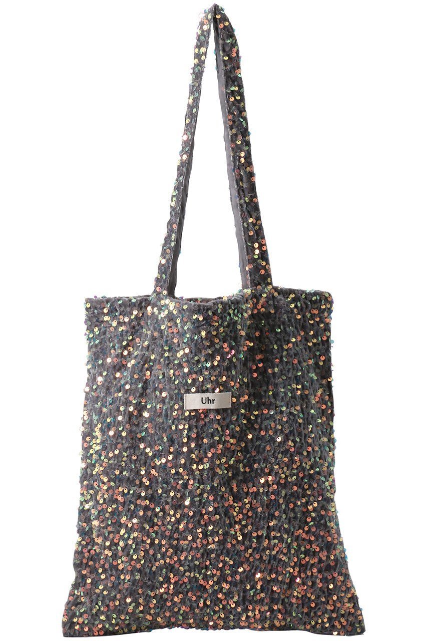 【ウーア/Uhr】のスパンコールベロア トートバッグ 人気、トレンドファッション・服の通販 founy(ファニー) 　ファッション　Fashion　レディースファッション　Fashion for Women　トップス・カットソー　Cut & Sew Tops　ベロアトップス　Velour Tops / Velvet-Look Items　バッグ　Bags　スパンコール　Sequins, Sequin Embellishment　ベロア　Velour, Soft Velvet　ラグジュアリー　Luxury, Elegant　夏　Summer　春　Spring　S/S・春夏　SS, Spring/Summer, Warm Season　 other-1|ID: prp329100004496084 ipo3291000000035103090