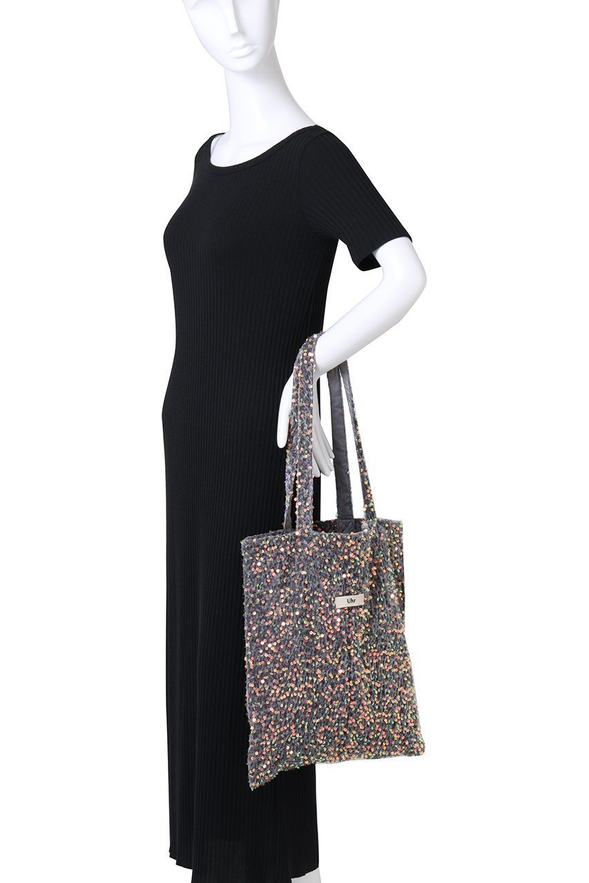 【ウーア/Uhr】のスパンコールベロア トートバッグ 人気、トレンドファッション・服の通販 founy(ファニー) 　ファッション　Fashion　レディースファッション　Fashion for Women　トップス・カットソー　Cut & Sew Tops　ベロアトップス　Velour Tops / Velvet-Look Items　バッグ　Bags　スパンコール　Sequins, Sequin Embellishment　ベロア　Velour, Soft Velvet　ラグジュアリー　Luxury, Elegant　夏　Summer　春　Spring　S/S・春夏　SS, Spring/Summer, Warm Season　other-2|ID: prp329100004496084 ipo3291000000036090474