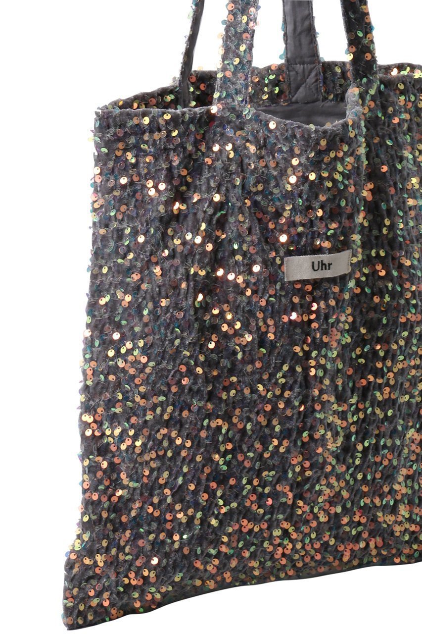 【ウーア/Uhr】のスパンコールベロア トートバッグ 人気、トレンドファッション・服の通販 founy(ファニー) 　ファッション　Fashion　レディースファッション　Fashion for Women　トップス・カットソー　Cut & Sew Tops　ベロアトップス　Velour Tops / Velvet-Look Items　バッグ　Bags　スパンコール　Sequins, Sequin Embellishment　ベロア　Velour, Soft Velvet　ラグジュアリー　Luxury, Elegant　夏　Summer　春　Spring　S/S・春夏　SS, Spring/Summer, Warm Season　other-4|ID: prp329100004496084 ipo3291000000036090476