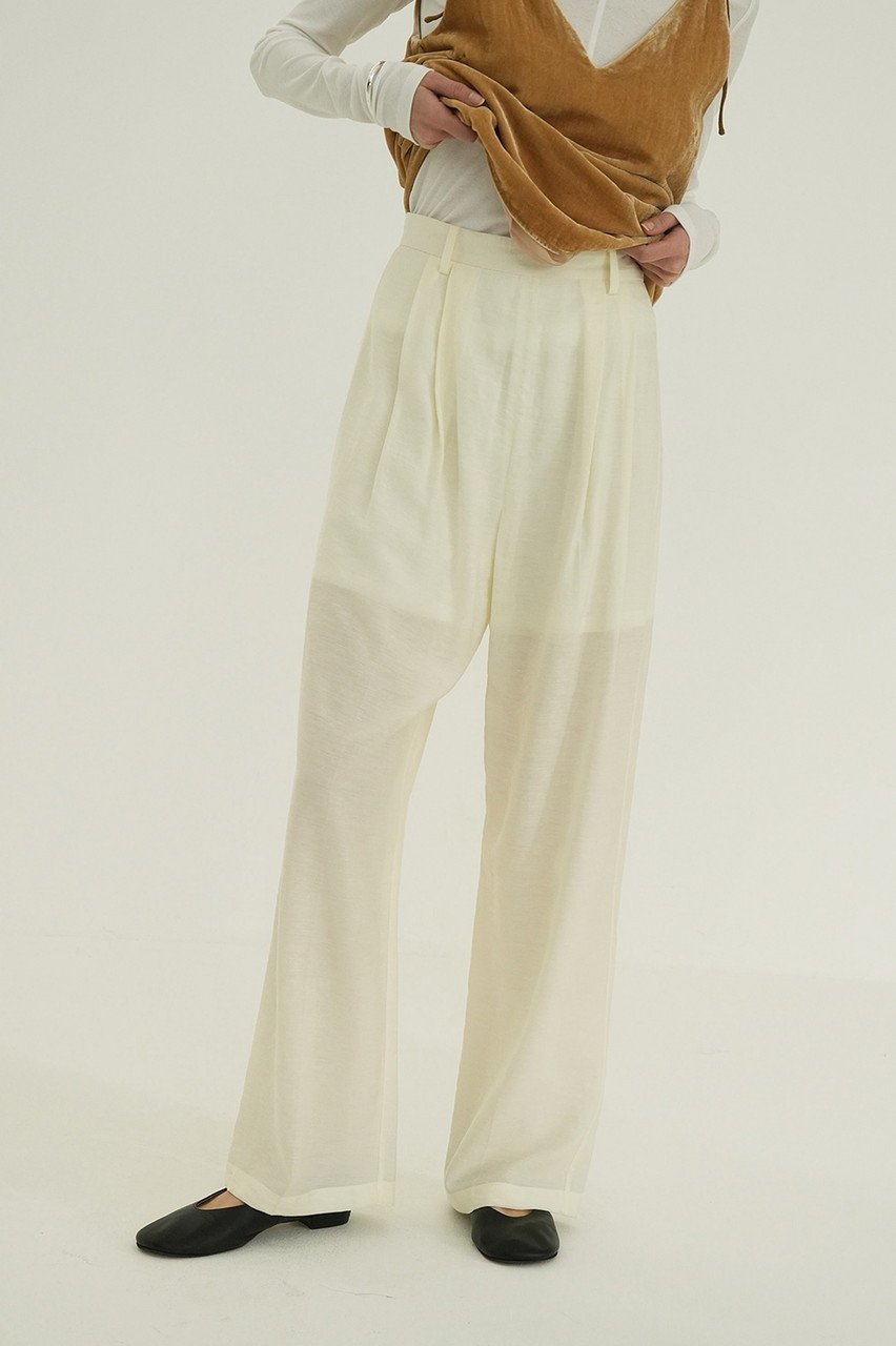 【クラネ/CLANE】のSHEER STRAIGHT PANTS/パンツ 人気、トレンドファッション・服の通販 founy(ファニー) 　ファッション　Fashion　レディースファッション　Fashion for Women　パンツ　Pants & Trousers　シアー　Sheer, See-Through　シンプル　Simple, Minimal　ストレート　Straight, Straight Cut　トレンド　Trend, Trending Now　夏　Summer　春　Spring　S/S・春夏　SS, Spring/Summer, Warm Season　other-7|ID: prp329100004496100 ipo3291000000036078369