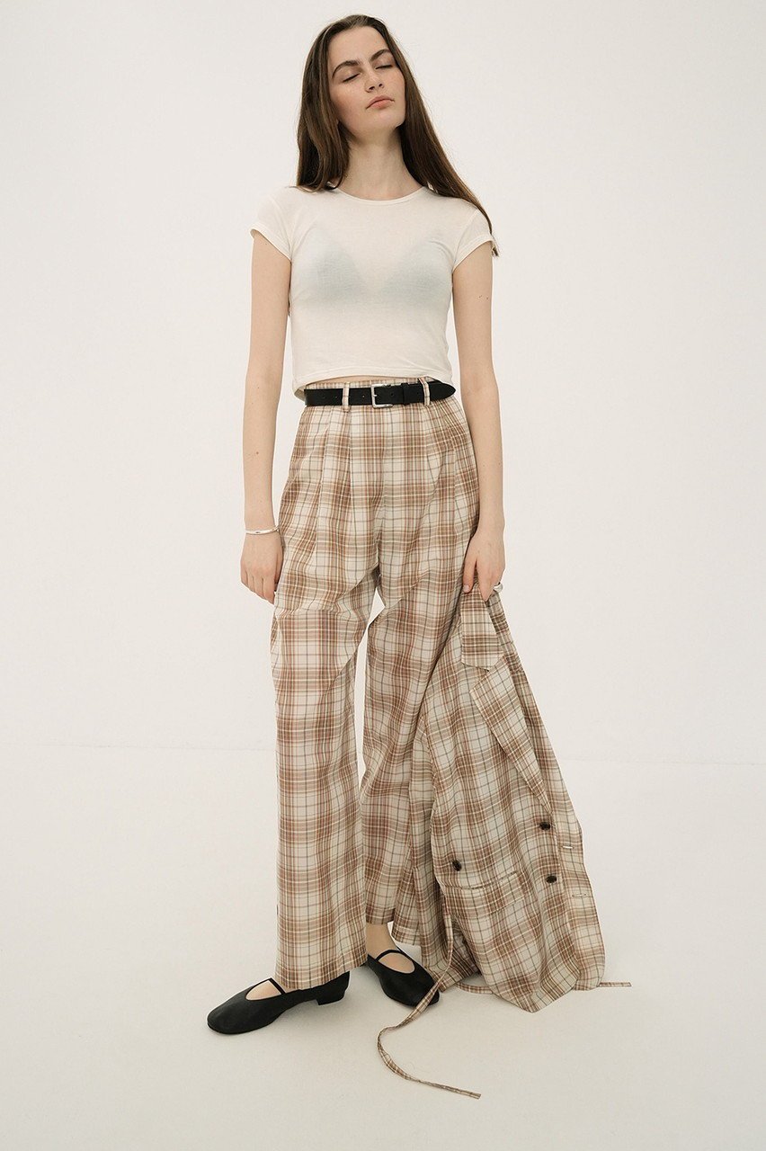 【クラネ/CLANE】のSHEER STRAIGHT PANTS/パンツ 人気、トレンドファッション・服の通販 founy(ファニー) 　ファッション　Fashion　レディースファッション　Fashion for Women　パンツ　Pants & Trousers　おすすめ　Recommended / Our Picks　シアー　Sheer, See-Through　シンプル　Simple, Minimal　ジャケット　Jacket, Outerwear　ストレート　Straight, Straight Cut　セットアップ　Set-Up, Coordinated Outfit　チェック　Check, Plaid, Tartan　トレンド　Trend, Trending Now　ミックス　Mix, Mixed Style　エレガント 上品　Elegant　夏　Summer　春　Spring　S/S・春夏　SS, Spring/Summer, Warm Season　other-6|ID: prp329100004496101 ipo3291000000035670875