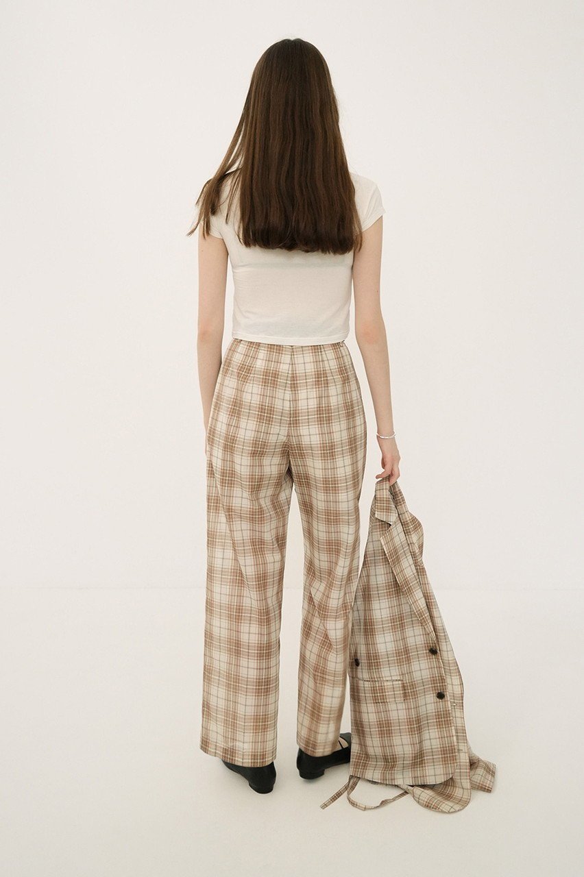 【クラネ/CLANE】のSHEER STRAIGHT PANTS/パンツ 人気、トレンドファッション・服の通販 founy(ファニー) 　ファッション　Fashion　レディースファッション　Fashion for Women　パンツ　Pants & Trousers　おすすめ　Recommended / Our Picks　シアー　Sheer, See-Through　シンプル　Simple, Minimal　ジャケット　Jacket, Outerwear　ストレート　Straight, Straight Cut　セットアップ　Set-Up, Coordinated Outfit　チェック　Check, Plaid, Tartan　トレンド　Trend, Trending Now　ミックス　Mix, Mixed Style　エレガント 上品　Elegant　夏　Summer　春　Spring　S/S・春夏　SS, Spring/Summer, Warm Season　other-7|ID: prp329100004496101 ipo3291000000035670876