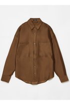 【アルアバイル/allureville】のナチュラルオーガンジーシャツブラウス ブラウン|ID:prp329100004496109