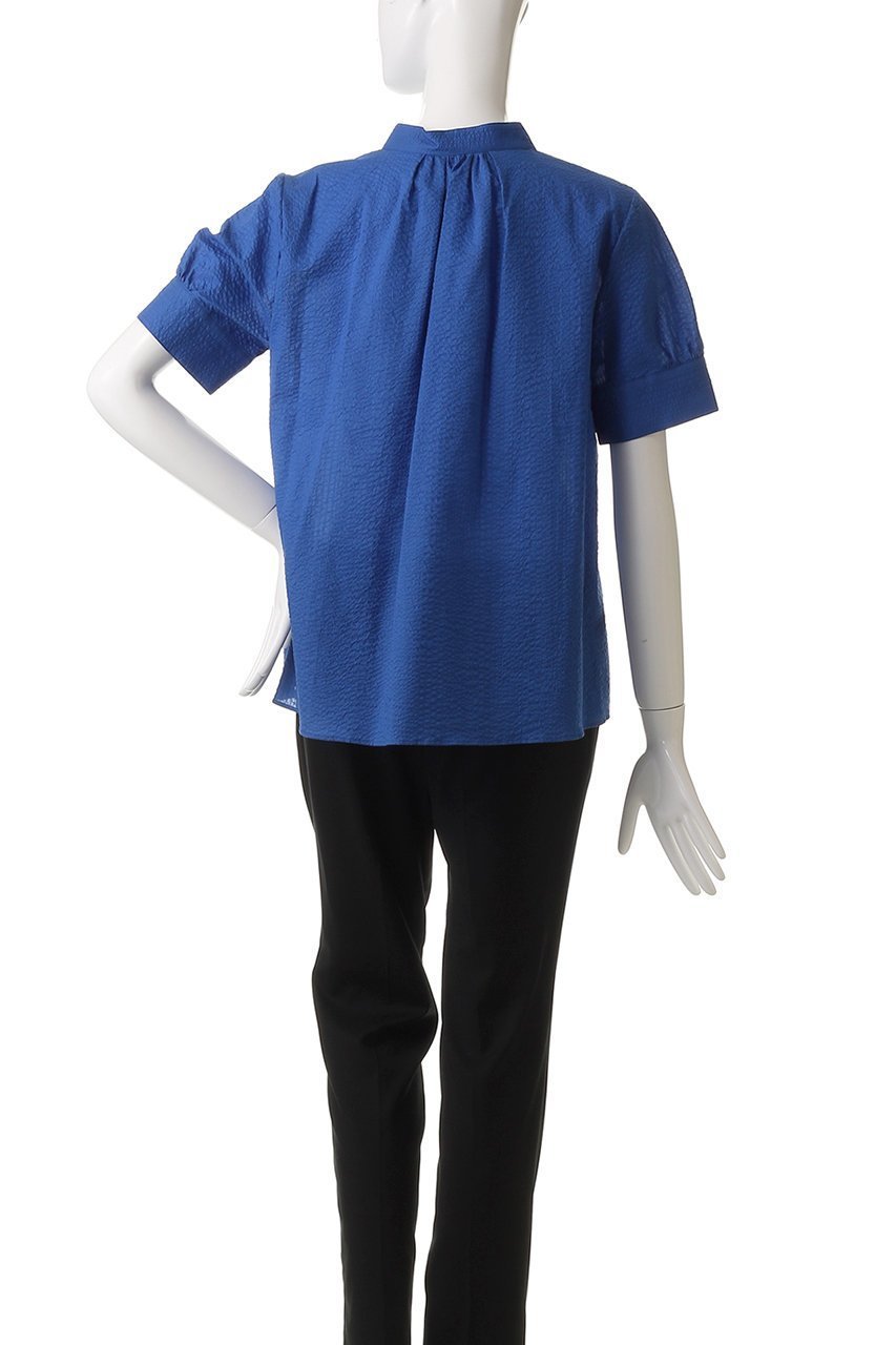 【アルアバイル/allureville】のリップルスタンドカラーブラウス 人気、トレンドファッション・服の通販 founy(ファニー) 　ファッション　Fashion　レディースファッション　Fashion for Women　トップス・カットソー　Cut & Sew Tops　シャツ・ブラウス・オフィスカジュアル　Elegant Blouses & Button-Ups　ショート　Short, Short Length　シンプル　Simple, Minimal　スキッパー　Skipper, Open Collar　スリーブ　Sleeve, Long Sleeve / Short Sleeve　エレガント 上品　Elegant　再入荷　Restock / Back in Stock　夏　Summer　other-4|ID: prp329100004496110 ipo3291000000032707458