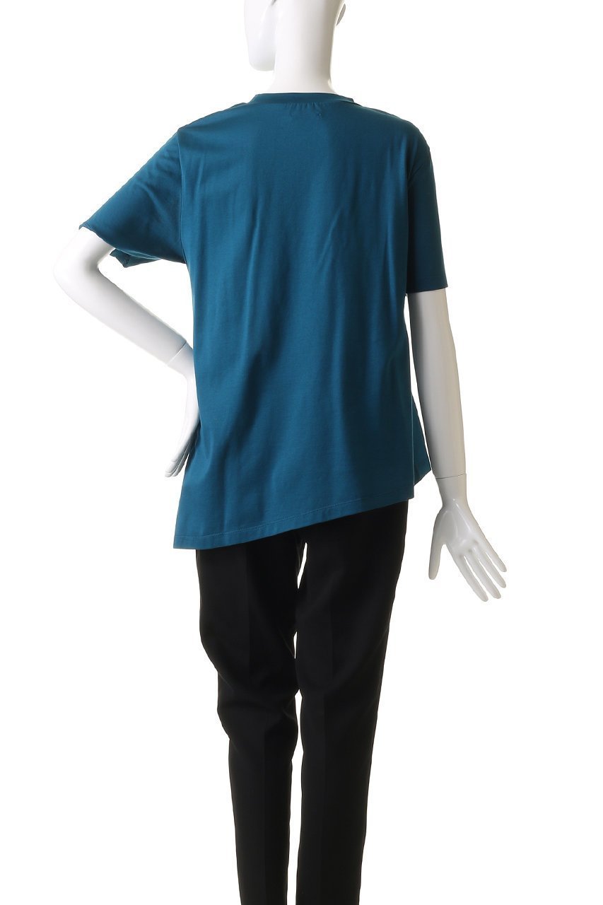 【ランバン オン ブルー/LANVIN en Bleu】のアシンメノットTシャツ 人気、トレンドファッション・服の通販 founy(ファニー) 　ファッション　Fashion　レディースファッション　Fashion for Women　トップス・カットソー　Cut & Sew Tops　シャツ・ブラウス・オフィスカジュアル　Elegant Blouses & Button-Ups　ロングTシャツ・Tシャツ　Longline T-Shirts & Tees　カットソー・ベーシックTシャツ　Cut-and-Sewn Tops / Stretch Tees & Basics　アシンメトリー　Asymmetrical Style　ショート　Short, Short Length　スリーブ　Sleeve, Long Sleeve / Short Sleeve　定番　Standard, Basic Item　無地　Plain, Solid Color　other-4|ID: prp329100004496117 ipo3291000000032852051