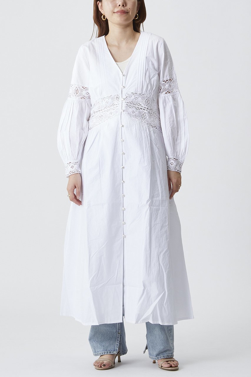 【プルミエ アロンディスモン/1er Arrondissement】の【SARA MALLIKA】ワンピース 人気、トレンドファッション・服の通販 founy(ファニー) 　ファッション　Fashion　レディースファッション　Fashion for Women　ワンピース　Dresses　チュニック　Tunic Tops & Dresses　インド　Indian Textile　インナー　Innerwear　シアー　Sheer, See-Through　チュニック　Tunic, Long Top　ドッキング　Docking, Mixed Material　フェミニン　Feminine, Girly　レース　Lace, Lace Fabric　ロング　Long, Long-Length　other-6|ID: prp329100004496129 ipo3291000000032013370