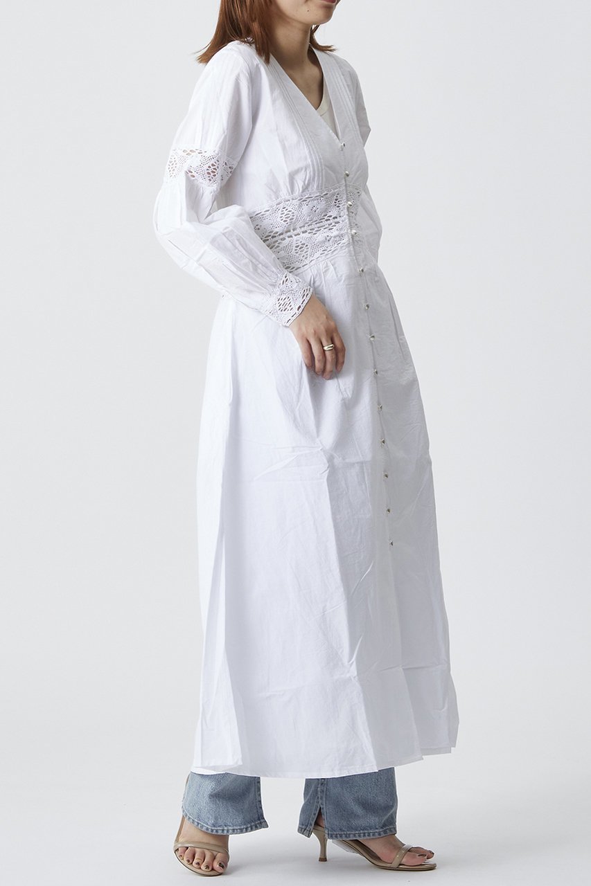【プルミエ アロンディスモン/1er Arrondissement】の【SARA MALLIKA】ワンピース 人気、トレンドファッション・服の通販 founy(ファニー) 　ファッション　Fashion　レディースファッション　Fashion for Women　ワンピース　Dresses　チュニック　Tunic Tops & Dresses　インド　Indian Textile　インナー　Innerwear　シアー　Sheer, See-Through　チュニック　Tunic, Long Top　ドッキング　Docking, Mixed Material　フェミニン　Feminine, Girly　レース　Lace, Lace Fabric　ロング　Long, Long-Length　other-7|ID: prp329100004496129 ipo3291000000032013371