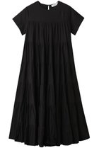 【プルミエ アロンディスモン/1er Arrondissement】の【normment】コットンボイルティアードワンピース ブラック|ID: prp329100004496130 ipo3291000000036150072