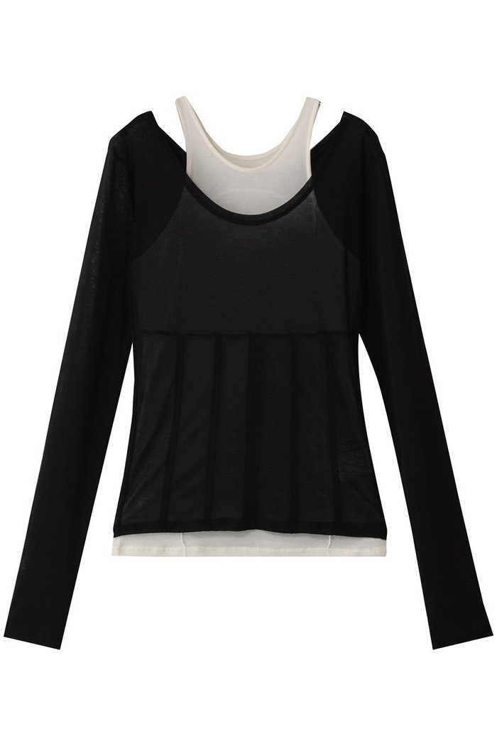 【プランク プロジェクト/PRANK PROJECT】のレイヤードマルチトップス インテリア・キッズ・メンズ・レディースファッション・服の通販 founy(ファニー) https://founy.com/ ファッション Fashion レディースファッション Fashion for Women トップス・カットソー Cut & Sew Tops キャミソール&ノースリーブ Camisoles & Sleeveless Tops シャツ・ブラウス・オフィスカジュアル Elegant Blouses & Button-Ups ロングTシャツ・Tシャツ Longline T-Shirts & Tees カットソー・ベーシックTシャツ Cut-and-Sewn Tops / Stretch Tees & Basics キャミソール Camisole, Spaghetti Strap Top シアー Sheer, See-Through タンク Tank Top, Sleeveless Top |ID: prp329100004496141 ipo3291000000032851421
