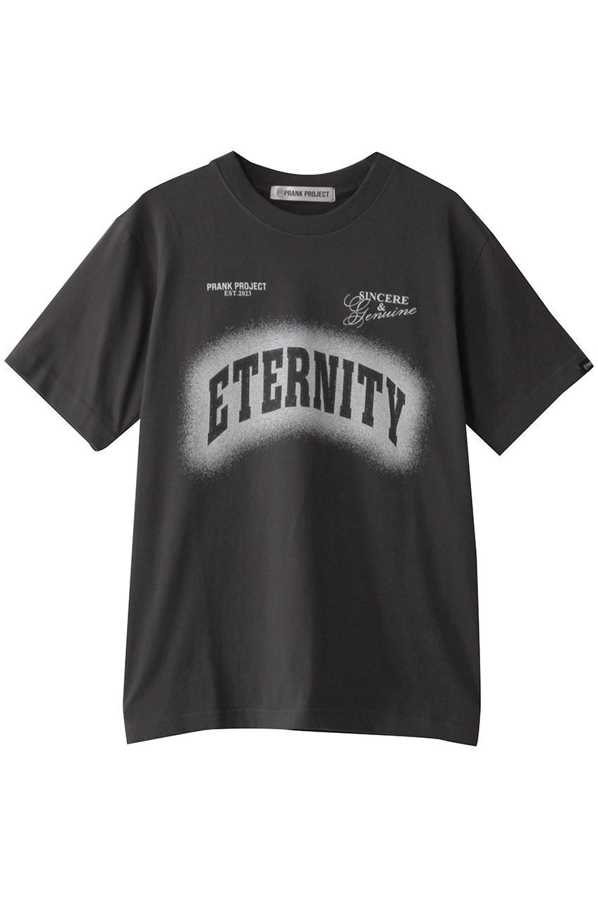 【プランク プロジェクト/PRANK PROJECT】のスプレープリントTシャツ / Spray Print Tee インテリア・キッズ・メンズ・レディースファッション・服の通販 founy(ファニー) 　ファッション　Fashion　レディースファッション　Fashion for Women　トップス・カットソー　Cut & Sew Tops　シャツ・ブラウス・オフィスカジュアル　Elegant Blouses & Button-Ups　ロングTシャツ・Tシャツ　Longline T-Shirts & Tees　カットソー・ベーシックTシャツ　Cut-and-Sewn Tops / Stretch Tees & Basics　コンパクト　Compact, Small Size　ショート　Short, Short Length　スリーブ　Sleeve, Long Sleeve / Short Sleeve　プリント　Print, Printed Pattern　C.GRY(チャコールグレー)|ID: prp329100004496142 ipo3291000000032851490