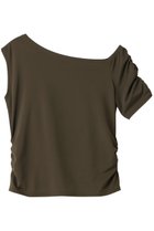 【ジュリエ/Julier】のEcocoアシンメトリートップス カーキ|ID: prp329100004496153 ipo3291000000035418366