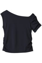 【ジュリエ/Julier】のEcocoアシンメトリートップス ネイビー|ID: prp329100004496153 ipo3291000000035418367