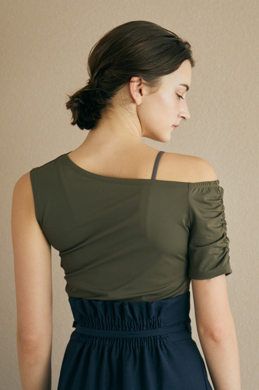 【ジュリエ/Julier】のEcocoアシンメトリートップス 人気、トレンドファッション・服の通販 founy(ファニー) 　ファッション　Fashion　レディースファッション　Fashion for Women　トップス・カットソー　Cut & Sew Tops　スポーツウェア　Functional & Stylish Sportswear　スポーツ トップス　Athletic Tops / Workout Tops / Training Shirts　シンプル　Simple, Minimal　スポーツ　Sports, Activewear　ワーク　Workwear, Utility Style　other-7|ID: prp329100004496153 ipo3291000000035418373