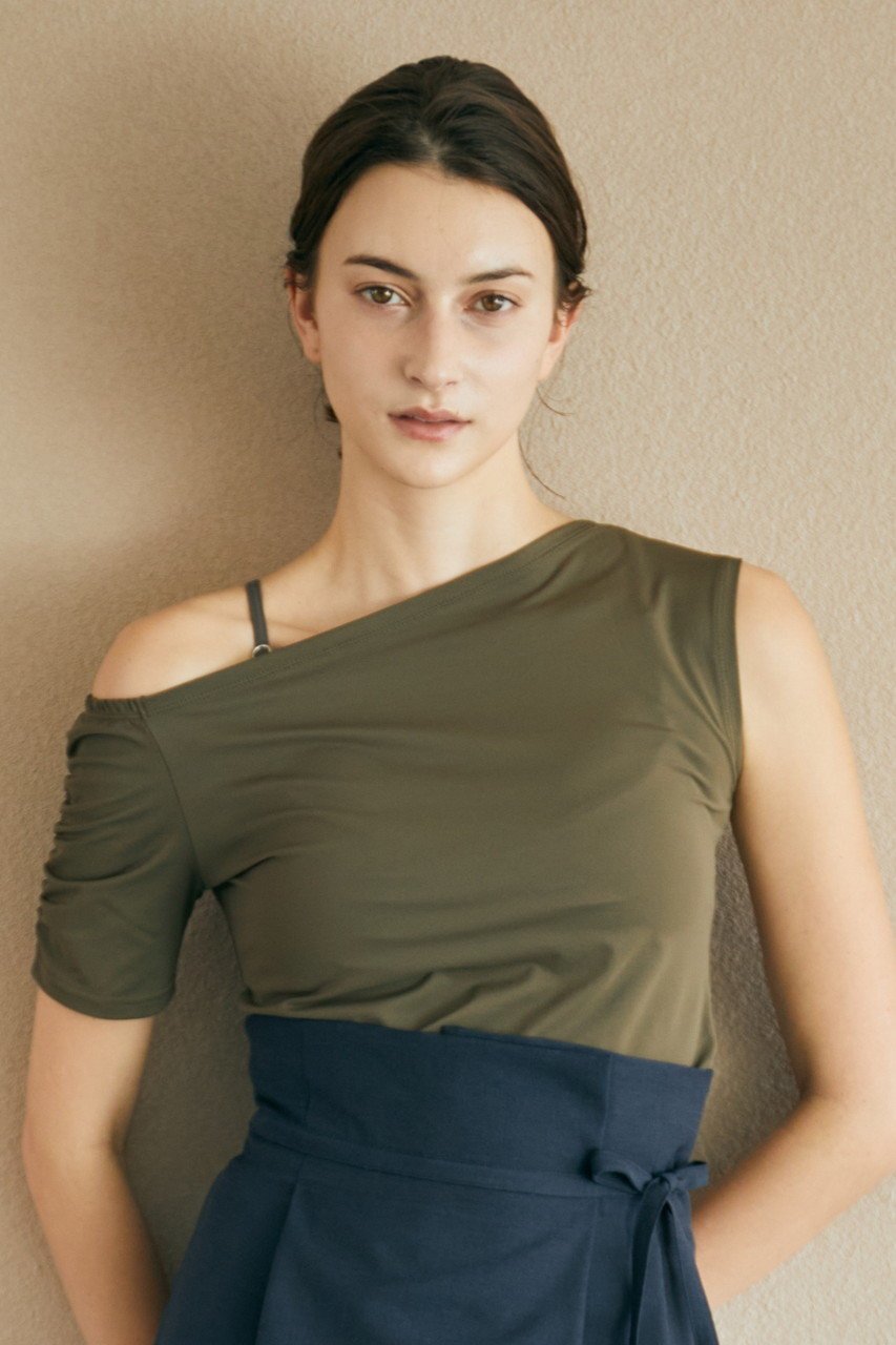 【ジュリエ/Julier】のEcocoアシンメトリートップス 人気、トレンドファッション・服の通販 founy(ファニー) 　ファッション　Fashion　レディースファッション　Fashion for Women　トップス・カットソー　Cut & Sew Tops　スポーツウェア　Functional & Stylish Sportswear　スポーツ トップス　Athletic Tops / Workout Tops / Training Shirts　シンプル　Simple, Minimal　スポーツ　Sports, Activewear　ワーク　Workwear, Utility Style　other-8|ID: prp329100004496153 ipo3291000000035418374