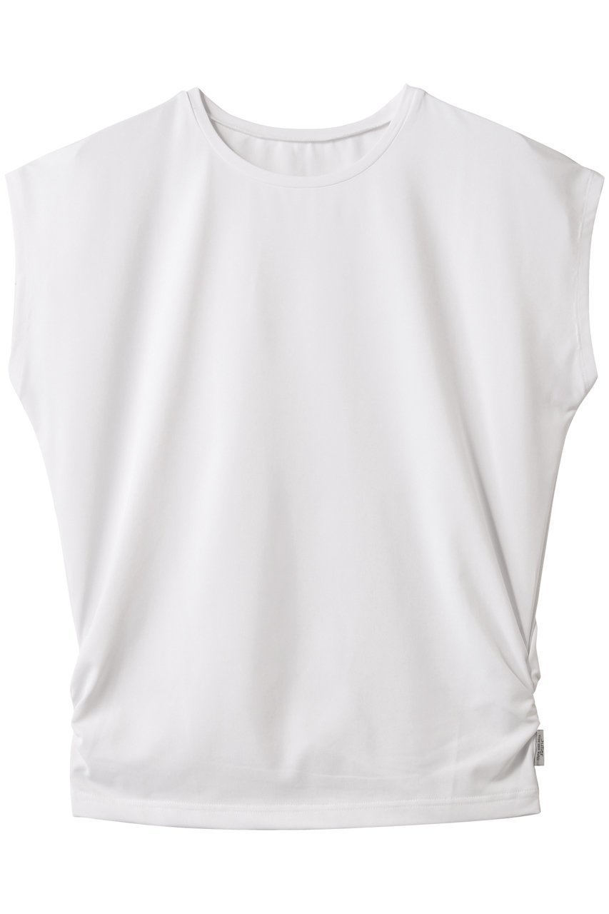 【ジュリエ/Julier】のEcocoフレンチスリーブトップス 人気、トレンドファッション・服の通販 founy(ファニー) 　ファッション　Fashion　レディースファッション　Fashion for Women　トップス・カットソー　Cut & Sew Tops　スポーツウェア　Functional & Stylish Sportswear　スポーツ トップス　Athletic Tops / Workout Tops / Training Shirts　シンプル　Simple, Minimal　スポーツ　Sports, Activewear　スリーブ　Sleeve, Long Sleeve / Short Sleeve　フィット　Fit, Slim Fit　フレンチ　French, French Style　ヨガ　Yoga, Yoga Wear　ワーク　Workwear, Utility Style　 other-1|ID: prp329100004496154 ipo3291000000035418375