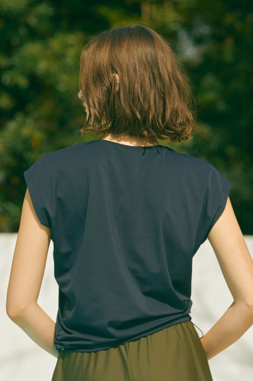 【ジュリエ/Julier】のEcocoフレンチスリーブトップス 人気、トレンドファッション・服の通販 founy(ファニー) 　ファッション　Fashion　レディースファッション　Fashion for Women　トップス・カットソー　Cut & Sew Tops　スポーツウェア　Functional & Stylish Sportswear　スポーツ トップス　Athletic Tops / Workout Tops / Training Shirts　シンプル　Simple, Minimal　スポーツ　Sports, Activewear　スリーブ　Sleeve, Long Sleeve / Short Sleeve　フィット　Fit, Slim Fit　フレンチ　French, French Style　ヨガ　Yoga, Yoga Wear　ワーク　Workwear, Utility Style　other-7|ID: prp329100004496154 ipo3291000000035418384