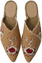 【カスタニエール/Castaner】の【ETRO×Castaner】ROSANA ETRO フラワー刺繍フラットミュール トースト|ID: prp329100004497541 ipo3291000000032851910