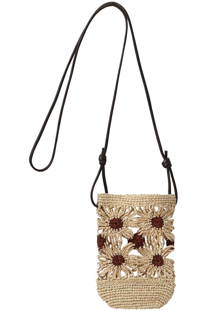 【カタルツィ/CATARZI 1910】のNOSYBE フラワーモチーフラフィアクロシェポシェット 人気、トレンドファッション・服の通販 founy(ファニー) 　ファッション　Fashion　レディースファッション　Fashion for Women　バッグ　Bags　ショルダー　Shoulder, Shoulder Strap　スマホケース　Smartphone Case　フラワー　Flower, Floral　ポシェット　Pochette, Mini Bag　モチーフ　Motif, Design Theme　ラップ　Wrap, Wrap Design　ラフィア　Raffia, Natural Straw　ロング　Long, Long-Length　エレガント 上品　Elegant　other-3|ID: prp329100004497551 ipo3291000000034952743