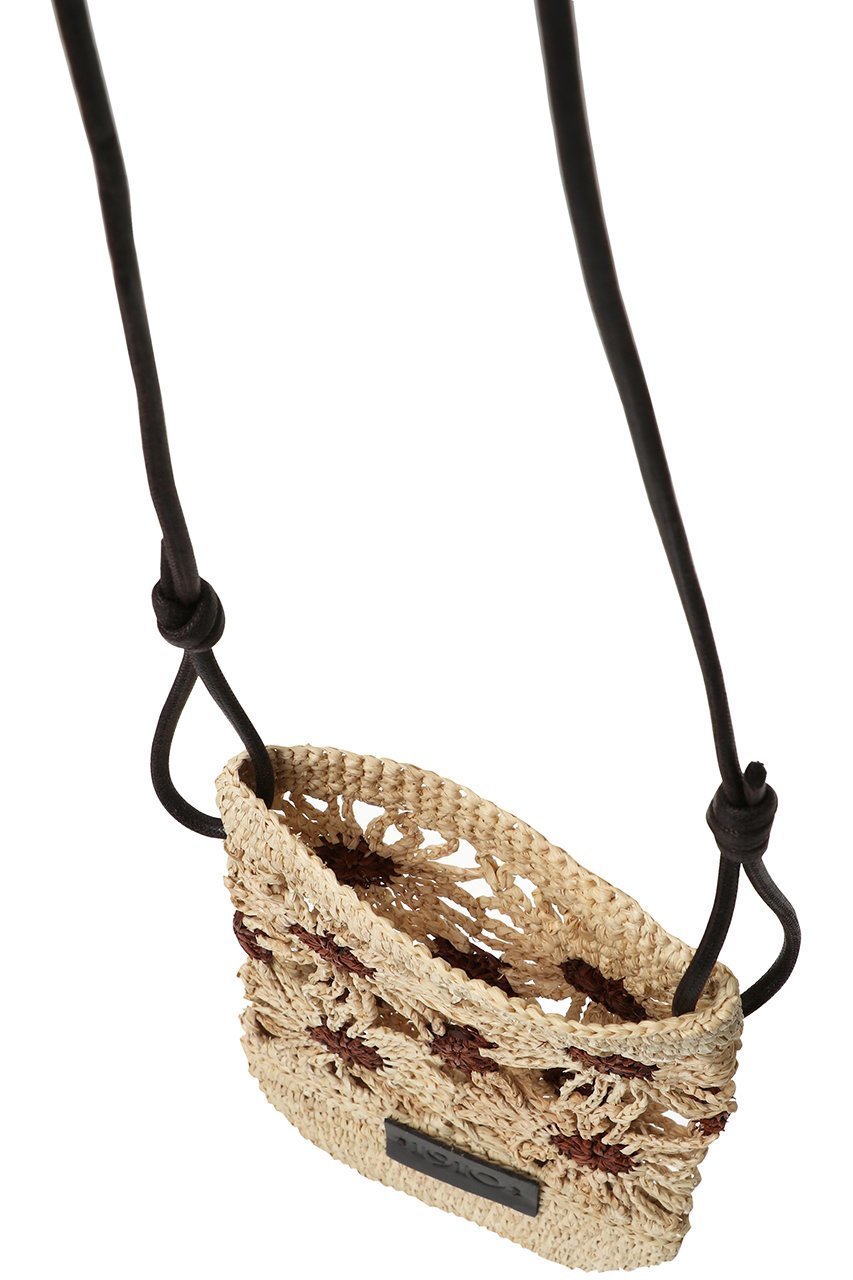 【カタルツィ/CATARZI 1910】のNOSYBE フラワーモチーフラフィアクロシェポシェット 人気、トレンドファッション・服の通販 founy(ファニー) 　ファッション　Fashion　レディースファッション　Fashion for Women　バッグ　Bags　ショルダー　Shoulder, Shoulder Strap　スマホケース　Smartphone Case　フラワー　Flower, Floral　ポシェット　Pochette, Mini Bag　モチーフ　Motif, Design Theme　ラップ　Wrap, Wrap Design　ラフィア　Raffia, Natural Straw　ロング　Long, Long-Length　エレガント 上品　Elegant　other-5|ID: prp329100004497551 ipo3291000000034952748