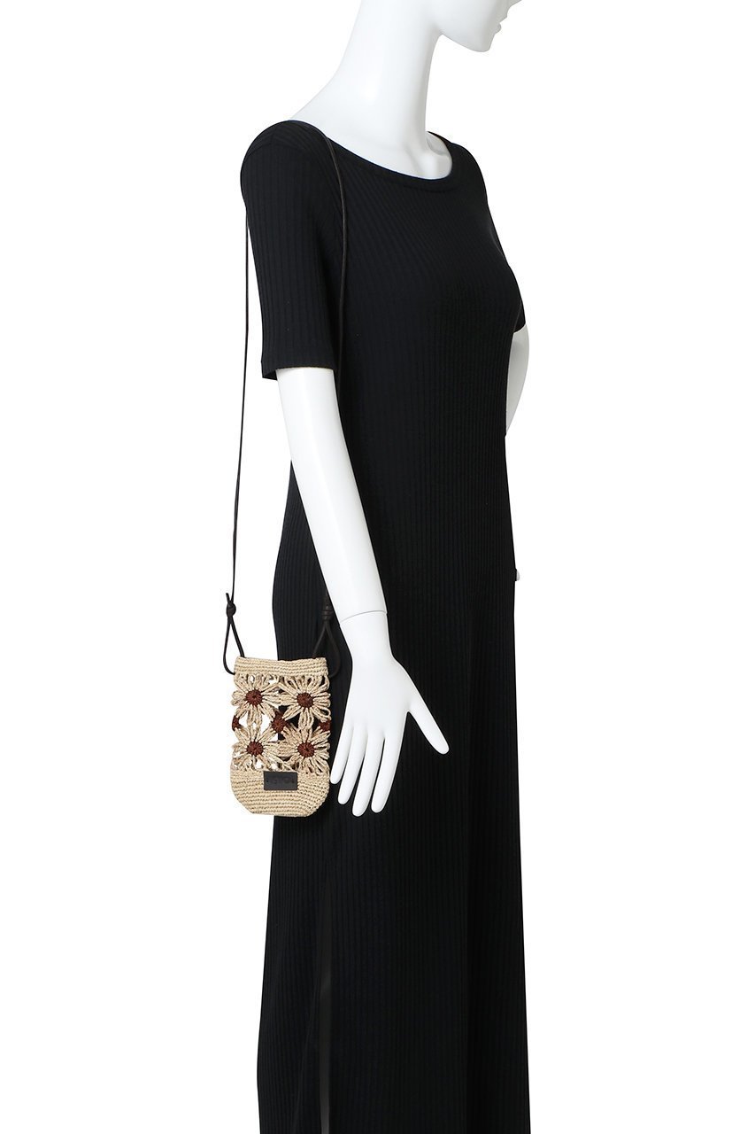 【カタルツィ/CATARZI 1910】のNOSYBE フラワーモチーフラフィアクロシェポシェット 人気、トレンドファッション・服の通販 founy(ファニー) 　ファッション　Fashion　レディースファッション　Fashion for Women　バッグ　Bags　ショルダー　Shoulder, Shoulder Strap　スマホケース　Smartphone Case　フラワー　Flower, Floral　ポシェット　Pochette, Mini Bag　モチーフ　Motif, Design Theme　ラップ　Wrap, Wrap Design　ラフィア　Raffia, Natural Straw　ロング　Long, Long-Length　エレガント 上品　Elegant　other-2|ID: prp329100004497551 ipo3291000000035318757