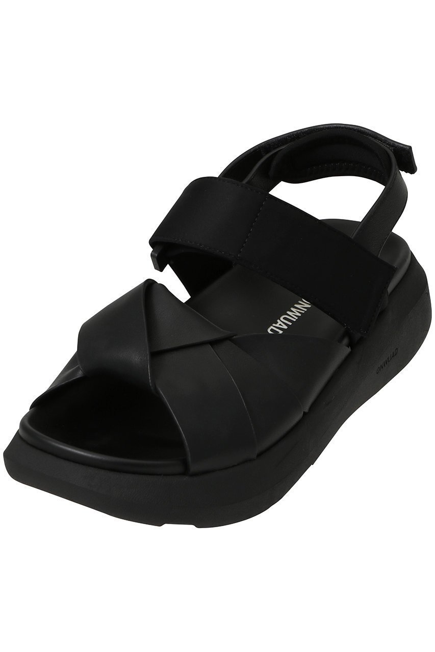 【オンウッド/ONWUAD】のNOA SC STRAP LEATHER MIX サンダル インテリア・キッズ・メンズ・レディースファッション・服の通販 founy(ファニー) 　ファッション　Fashion　レディースファッション　Fashion for Women　サンダル　Sandals, Summer Shoes　スポーティ　Sporty, Casual Athletic　デニム　Denim, Jeans Material　マキシ　Maxi, Full Length　マニッシュ　Mannish, Boyish　ミックス　Mix, Mixed Style　ブラック|ID: prp329100004497561 ipo3291000000034953182