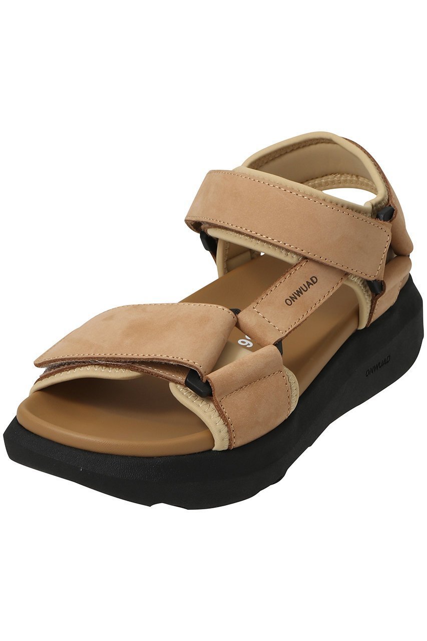 【オンウッド/ONWUAD】のSCHON NUBUCK LEATHER サンダル インテリア・キッズ・メンズ・レディースファッション・服の通販 founy(ファニー) 　ファッション　Fashion　レディースファッション　Fashion for Women　クッション　Cushion, Throw Pillow　サンダル　Sandals, Summer Shoes　ストラップサンダル　Strappy Sandals, Strap Sandals　スポーティ　Sporty, Casual Athletic　夏　Summer　定番　Standard, Basic Item　春　Spring　S/S・春夏　SS, Spring/Summer, Warm Season　タン|ID: prp329100004497566 ipo3291000000032851720