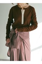 【エトレトウキョウ/ETRE TOKYO】のフロントホックソフトプルオーバー 人気、トレンドファッション・服の通販 founy(ファニー) ファッション Fashion レディースファッション WOMEN トップス・カットソー Tops/Tshirt シャツ/ブラウス Shirts/Blouses ロング / Tシャツ T-Shirts プルオーバー Pullover カットソー Cut and Sewn おすすめ Recommend スリーブ Sleeve フロント Front ラウンド Round ロング Long エレガント 上品 Elegant NEW・新作・新着・新入荷 New Arrivals thumbnail ブラウン|ID: prp329100004497569 ipo3291000000031728220