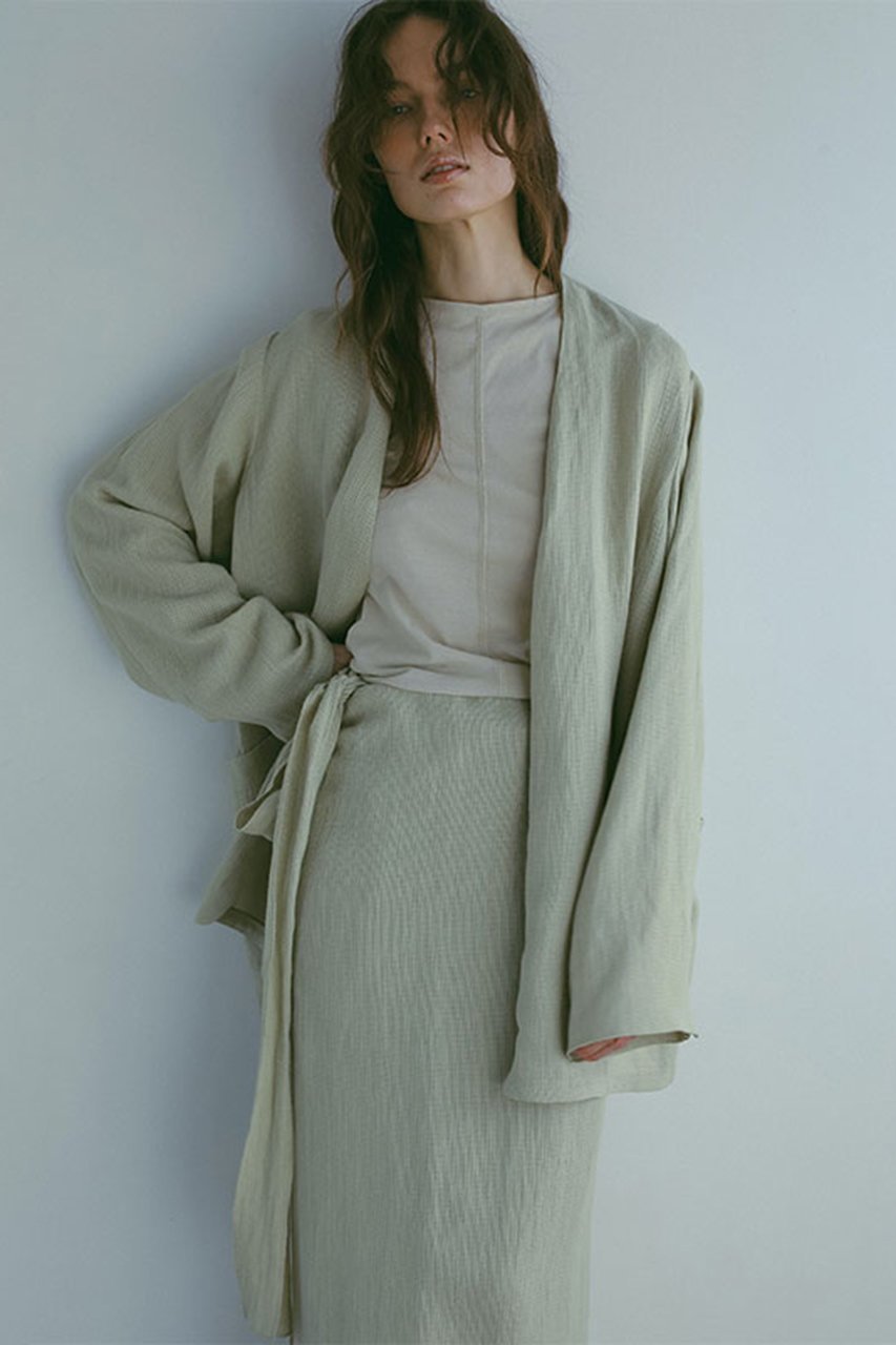 【エトレトウキョウ/ETRE TOKYO】のレノクロスリラクシージャケット インテリア・キッズ・メンズ・レディースファッション・服の通販 founy(ファニー) 　ファッション　Fashion　レディースファッション　Fashion for Women　アウター　Coat / Outerwear Collection　レディースジャケット・軽アウター　Jackets　おすすめ　Recommended / Our Picks　カーディガン　Cardigan, Knitwear　ジャケット　Jacket, Outerwear　セットアップ　Set-Up, Coordinated Outfit　プリント　Print, Printed Pattern　メッシュ　Mesh, Net Fabric　リネン　Linen, Linen Fabric　セージ|ID: prp329100004497571 ipo3291000000034956286