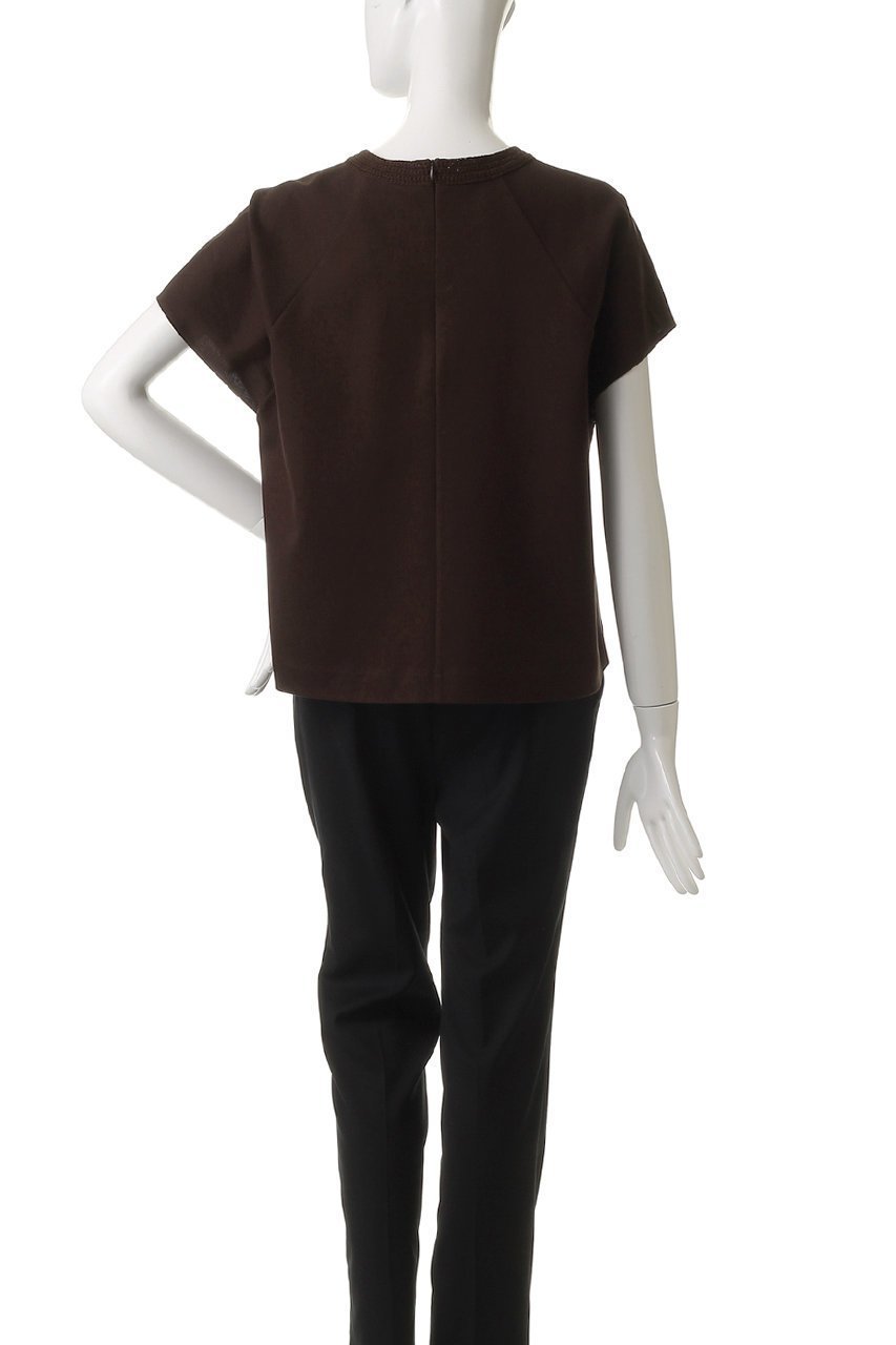 【エブール/ebure】のクロシェパーツカノコ フレアカットソー 人気、トレンドファッション・服の通販 founy(ファニー) 　ファッション　Fashion　レディースファッション　Fashion for Women　トップス・カットソー　Cut & Sew Tops　シャツ・ブラウス・オフィスカジュアル　Elegant Blouses & Button-Ups　ロングTシャツ・Tシャツ　Longline T-Shirts & Tees　カットソー・ベーシックTシャツ　Cut-and-Sewn Tops / Stretch Tees & Basics　かぎ針　Crochet　ショート　Short, Short Length　スリーブ　Sleeve, Long Sleeve / Short Sleeve　ダブル　Double, Double-Breasted　バランス　Balance, Style Balance　フレア　Flare, Flared　other-4|ID: prp329100004497577 ipo3291000000032847772