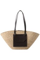 【カタルツィ/CATARZI 1910】のMINORCA レザーポケット付きストローバスケット 人気、トレンドファッション・服の通販 founy(ファニー) ファッション Fashion レディースファッション WOMEN エレガント 上品 Elegant バスケット Basket ファブリック Fabric ポケット Pocket 夏 Summer NEW・新作・新着・新入荷 New Arrivals |ID:prp329100004497578