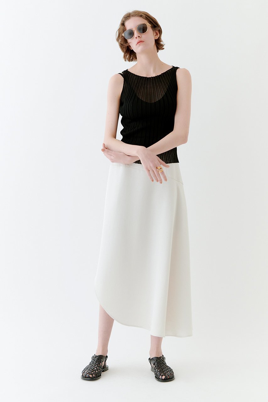 【スタニングルアー/STUNNING LURE】のrシアーリブボートネック 人気、トレンドファッション・服の通販 founy(ファニー) 　ファッション　Fashion　レディースファッション　Fashion for Women　トップス・カットソー　Cut & Sew Tops　ニット　Knit Tops & Sweaters　カジュアルプルオーバー・ニットトップス　Pullovers & Knit Tops / Casual Pullovers　シアー　Sheer, See-Through　デコルテ　Décolleté, Neckline　エレガント 上品　Elegant　other-7|ID: prp329100004497586 ipo3291000000032792668