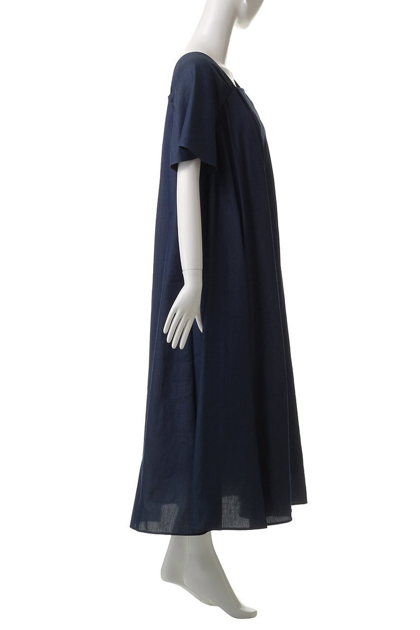 【エブール/ebure】の【店舗限定】ダンガリーライトコットン デニムハーフスリーブワンピース 人気、トレンドファッション・服の通販 founy(ファニー) 　ファッション　Fashion　レディースファッション　Fashion for Women　ワンピース　Dresses　チュニック　Tunic Tops & Dresses　スクエア　Square, Square Shape　チュニック　Tunic, Long Top　フレア　Flare, Flared　エレガント 上品　Elegant　再入荷　Restock / Back in Stock　夏　Summer　旅行　Travel　other-3|ID: prp329100004497600 ipo3291000000032629954