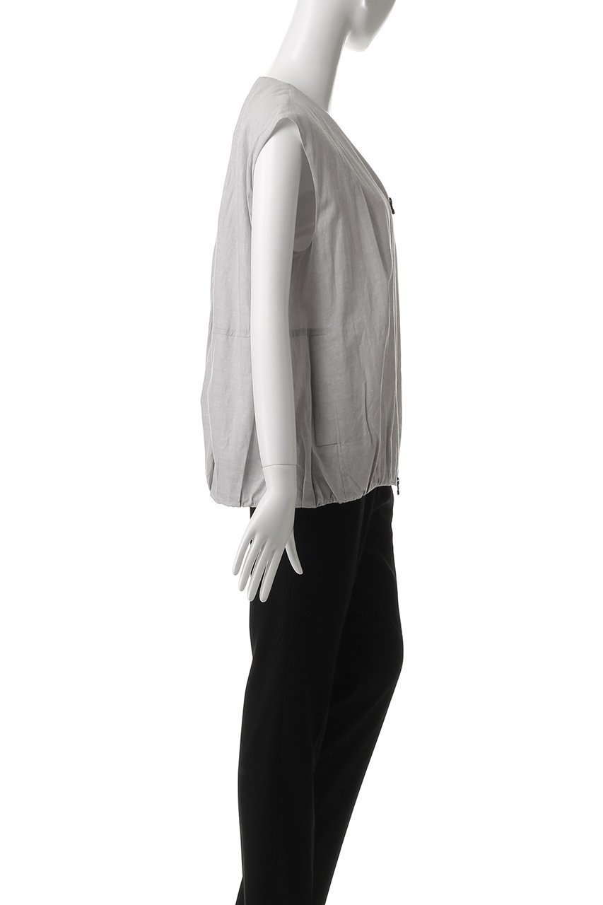 【エブール/ebure】の【店舗限定】スラブリネン ブルゾンライクジレ 人気、トレンドファッション・服の通販 founy(ファニー) 　ファッション　Fashion　レディースファッション　WOMEN　アウター　Coat Outerwear　ジャケット　Jackets　ブルゾン　Blouson/Jackets　シャンブレー　Chambray　ジャケット　Jacket　スピンドル　Spindle　セットアップ　Set Up　デニム　Denim　バルーン　Balloon　ベスト　Vest　ボトム　Bottom　リネン　Linen　NEW・新作・新着・新入荷　New Arrivals　other-3|ID: prp329100004497611 ipo3291000000031728520