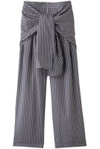 【エブール/ebure】の【店舗限定】ソフトストライプ スカーフベルト付パンツ ネイビー|ID: prp329100004497612 ipo3291000000032901608
