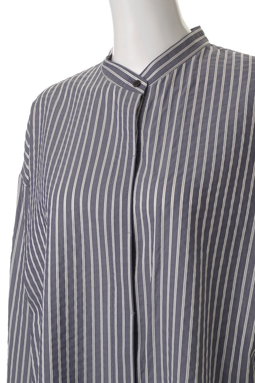 【エブール/ebure】の【店舗限定】ソフトストライプ バンドカラーシャツ 人気、トレンドファッション・服の通販 founy(ファニー) 　ファッション　Fashion　レディースファッション　WOMEN　トップス・カットソー　Tops/Tshirt　シャツ/ブラウス　Shirts/Blouses　ストライプ　Stripe　スリーブ　Sleeve　ベーシック　Basic　ロング　Long　エレガント 上品　Elegant　other-5|ID: prp329100004497614 ipo3291000000031728550