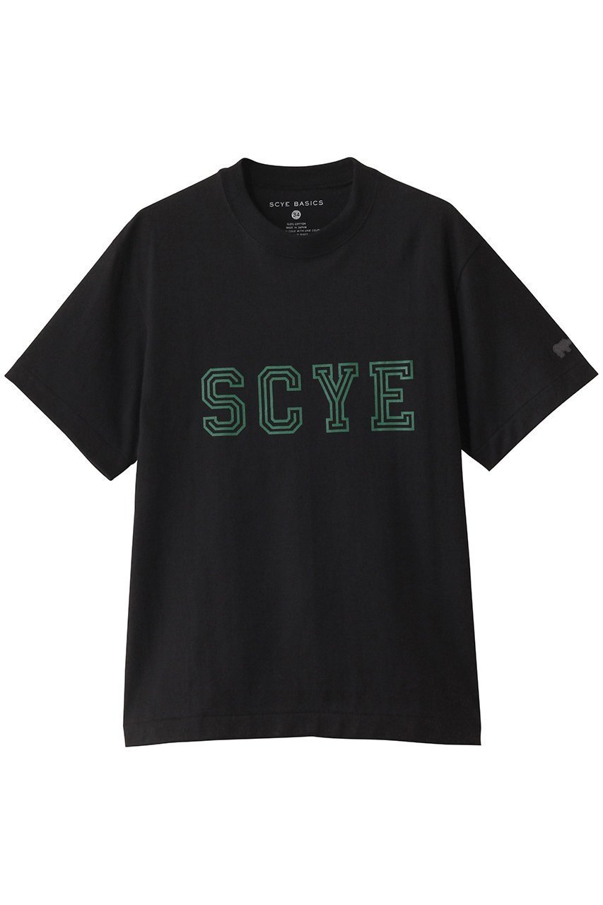 【サイ サイベーシックス/Scye SCYE BASICS】の【SCYE BASICS】30/2 コットンジャージーカレッジロゴTシャツ インテリア・キッズ・メンズ・レディースファッション・服の通販 founy(ファニー) 　ファッション　Fashion　レディースファッション　Fashion for Women　トップス・カットソー　Cut & Sew Tops　シャツ・ブラウス・オフィスカジュアル　Elegant Blouses & Button-Ups　ロングTシャツ・Tシャツ　Longline T-Shirts & Tees　カットソー・ベーシックTシャツ　Cut-and-Sewn Tops / Stretch Tees & Basics　ショート　Short, Short Length　スリーブ　Sleeve, Long Sleeve / Short Sleeve　ボトム　Bottoms, Lower Wear　ワイド　Wide, Wide Fit　クロ|ID: prp329100004497625 ipo3291000000032847403