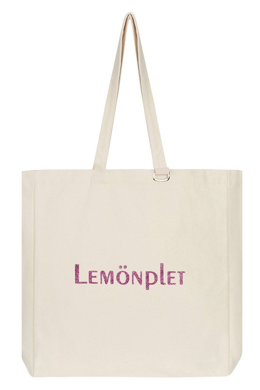 【レモンプレット/Lemonplet】のLUMI GLITTER LOGO CANVAS BAG インテリア・キッズ・メンズ・レディースファッション・服の通販 founy(ファニー) 　ファッション　Fashion　レディースファッション　WOMEN　バッグ　Bag　キャンバス　Canvas　スタイリッシュ　Stylish　チャーム　Charm　フィット　Fit　ポケット　Pocket　軽量　Lightweight　CREAM & PINK|ID: prp329100004497627 ipo3291000000031728658